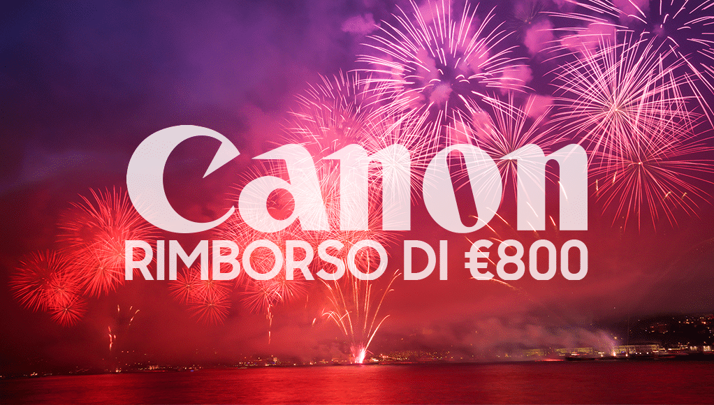 Canon rimborsa fino a 800€ sull'acquisto di fotocamera e obiettivo