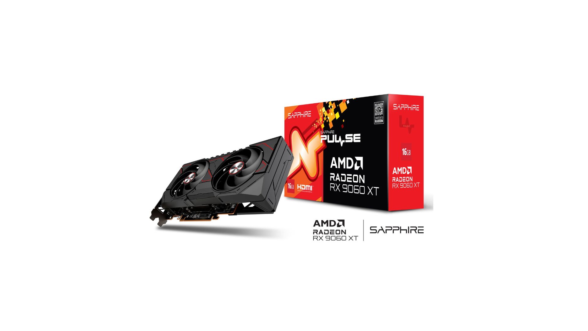 Sapphire PULSE AMD Radeon RX 9060 XT 16GB