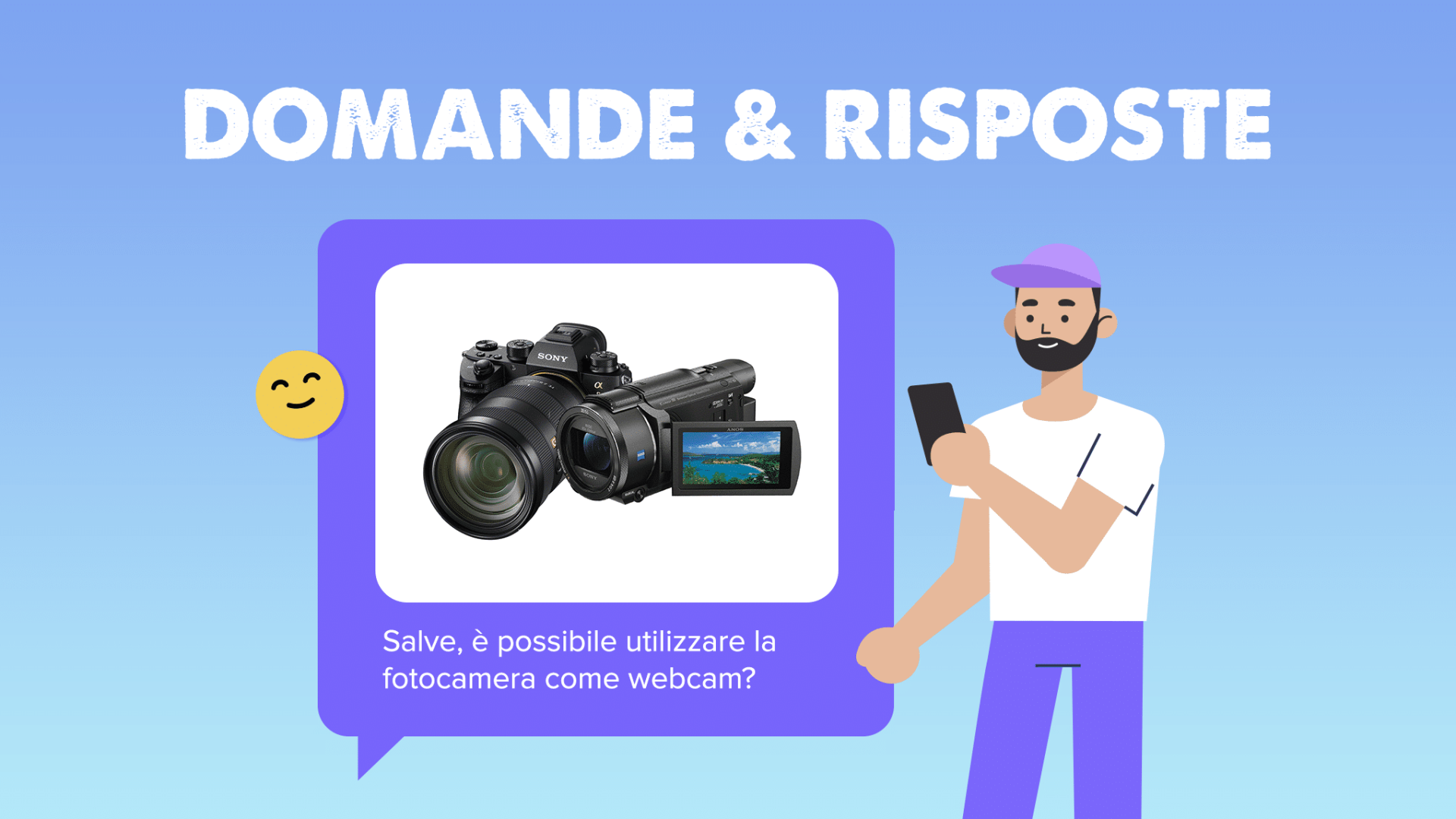 Q&A - Come usare la Fotocamera come Webcam