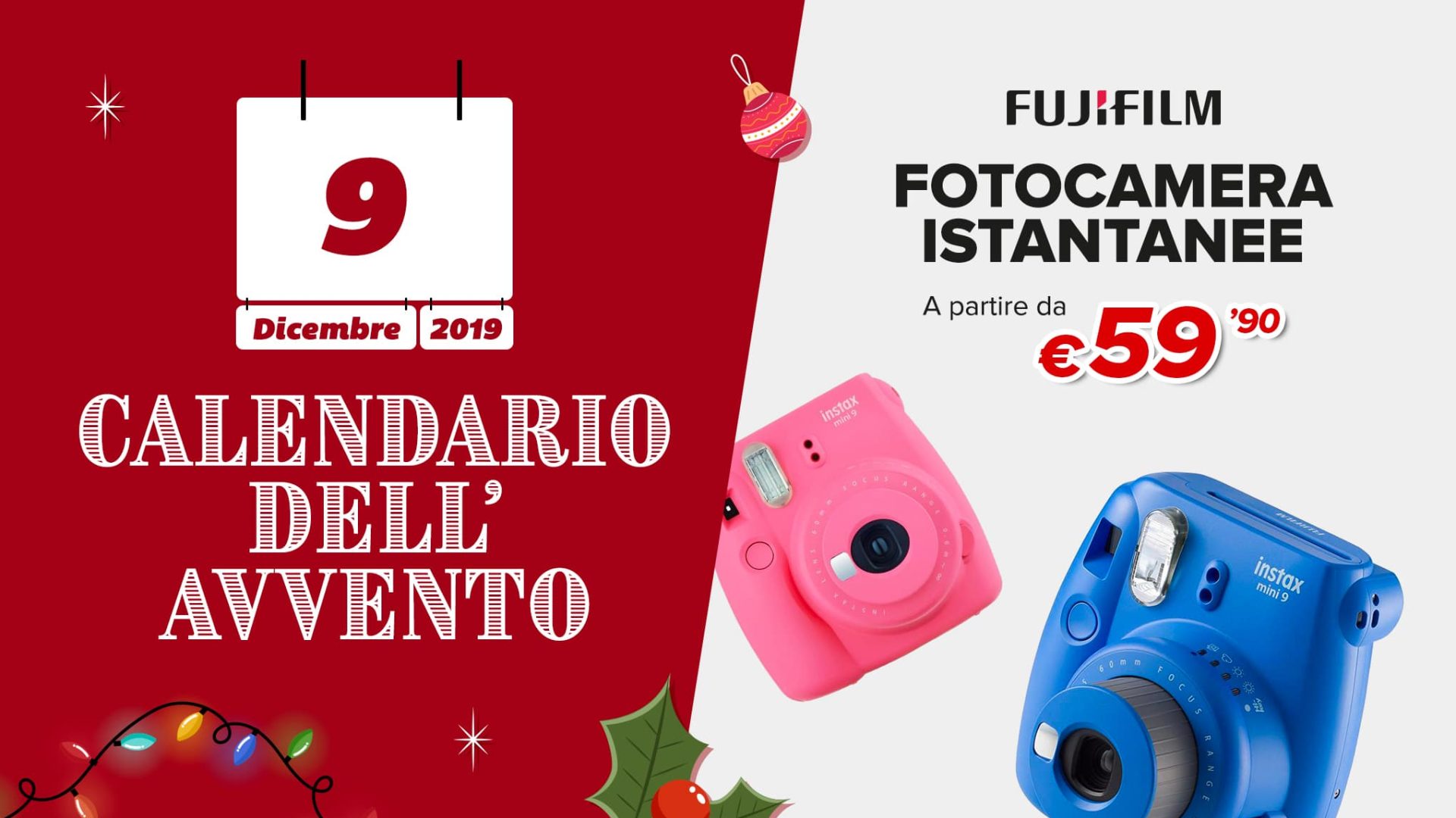 S.O.S. Idea Regalo Natale Fujifilm Instax Mini 9