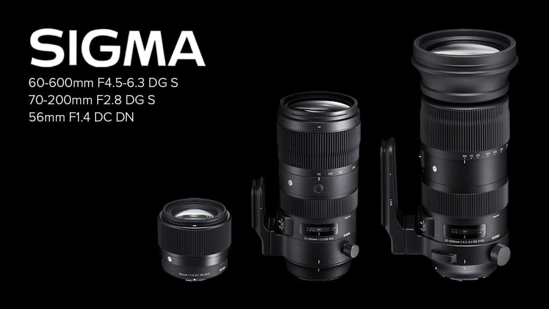 Sigma lancia il nuovo 70-200mm F2.8 il 56mm F1.4 ed il 60-600mm